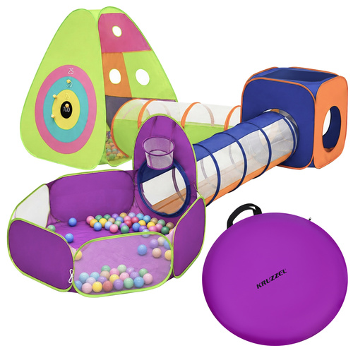 eng_pl_Kruzzel-5-in-1-Children-39-s-Tent-with-Tunnels-19350_8 5-in-1 lasten leikkiteltta tunneleilla ja 100 pallolla