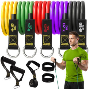 eng_pl_Set-of-exercise-bands-5-pcs-Trizand-25880-18652_4 5-osainen vastuskuminauhasetti kahvoilla ja ovikiinnikkeellä