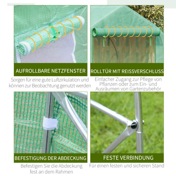 z1T7561870757e0f4.jpg XL kasvihuone rungolla ja ikkunoilla 450 x 300 x 205 cm vihreä